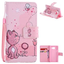 Cats and Bees PU Leather Wallet Case for Samsung Galaxy A3 2016 A310