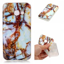 Blue Gold Soft TPU Marble Pattern Case for Samsung Galaxy A3 2017 A320