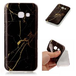 Black Gold Soft TPU Marble Pattern Case for Samsung Galaxy A3 2017 A320