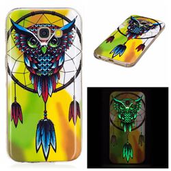 Owl Wind Chimes Noctilucent Soft TPU Back Cover for Samsung Galaxy A3 2017 A320