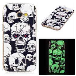 Red-eye Ghost Skull Noctilucent Soft TPU Back Cover for Samsung Galaxy A3 2017 A320