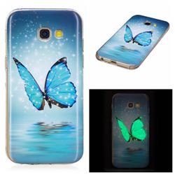 Butterfly Noctilucent Soft TPU Back Cover for Samsung Galaxy A3 2017 A320