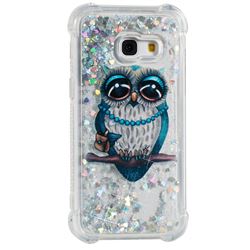 Sweet Gray Owl Dynamic Liquid Glitter Sand Quicksand Star TPU Case for Samsung Galaxy A3 2017 A320