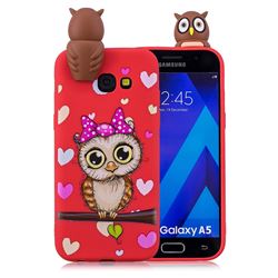 Bow Owl Soft 3D Climbing Doll Soft Case for Samsung Galaxy A3 2017 A320