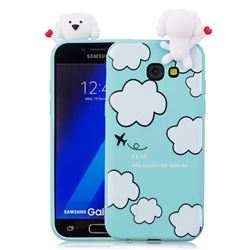 Cute Cloud Girl Soft 3D Climbing Doll Soft Case for Samsung Galaxy A3 2017 A320
