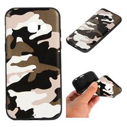 Camouflage Soft TPU Back Cover for Samsung Galaxy A3 2017 A320 - Black White