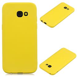 Candy Soft Silicone Protective Phone Case for Samsung Galaxy A3 2017 A320 - Yellow