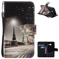 City Night View PU Leather Wallet Case for Samsung Galaxy A3 2017 A320