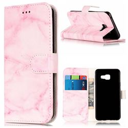 Pink Marble PU Leather Wallet Case for Samsung Galaxy A5 2016 A510
