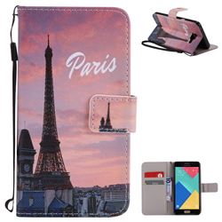 Paris Eiffel Tower PU Leather Wallet Case for Samsung Galaxy A5 2016 A510