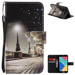 City Night View PU Leather Wallet Case for Samsung Galaxy A5 2016 A510