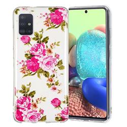 Peony Noctilucent Soft TPU Back Cover for Samsung Galaxy A51 5G