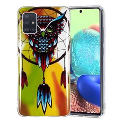 Owl Wind Chimes Noctilucent Soft TPU Back Cover for Samsung Galaxy A51 5G