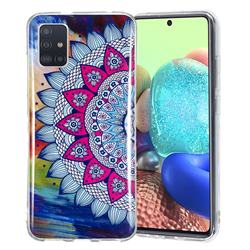 Colorful Sun Flower Noctilucent Soft TPU Back Cover for Samsung Galaxy A51 5G