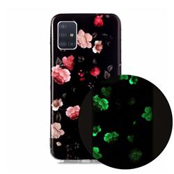 Rose Flower Noctilucent Soft TPU Back Cover for Samsung Galaxy A51 5G