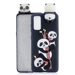 Ascended Panda Soft 3D Climbing Doll Soft Case for Samsung Galaxy A51 5G