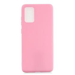 Candy Soft Silicone Protective Phone Case for Samsung Galaxy A51 5G - Dark Pink