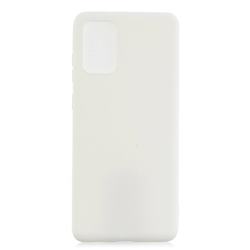 Candy Soft Silicone Protective Phone Case for Samsung Galaxy A51 5G - White