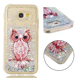 Seashell Owl Dynamic Liquid Glitter Quicksand Soft TPU Case for Samsung Galaxy A5 2017 A520
