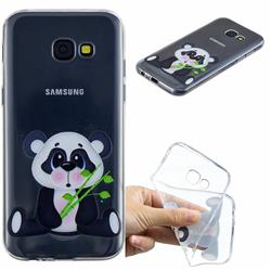 Bamboo Panda Clear Varnish Soft Phone Back Cover for Samsung Galaxy A5 2017 A520