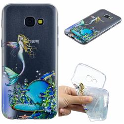 Mermaid Clear Varnish Soft Phone Back Cover for Samsung Galaxy A5 2017 A520