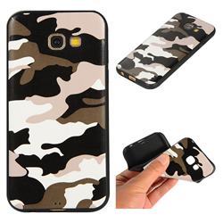 Camouflage Soft TPU Back Cover for Samsung Galaxy A5 2017 A520 - Black White