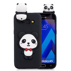 Red Bow Panda Soft 3D Climbing Doll Soft Case for Samsung Galaxy A5 2017 A520