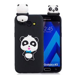 Blue Bow Panda Soft 3D Climbing Doll Soft Case for Samsung Galaxy A5 2017 A520