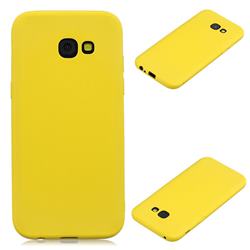 Candy Soft Silicone Protective Phone Case for Samsung Galaxy A5 2017 A520 - Yellow