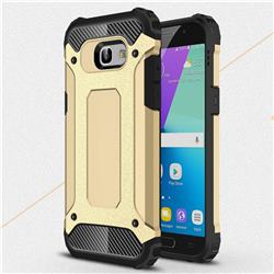 King Kong Armor Premium Shockproof Dual Layer Rugged Hard Cover for Samsung Galaxy A5 2017 A520 - Champagne Gold