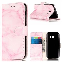 Pink Marble PU Leather Wallet Case for Samsung Galaxy A5 2017 A520