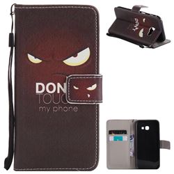Angry Eyes PU Leather Wallet Case for Samsung Galaxy A5 2017 A520