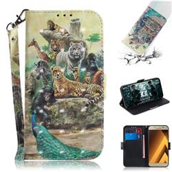 Beast Zoo 3D Painted Leather Wallet Phone Case for Samsung Galaxy A5 2017 A520