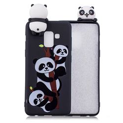 Ascended Panda Soft 3D Climbing Doll Soft Case for Samsung Galaxy A8 2018 A530
