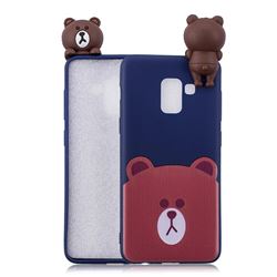 Cute Bear Soft 3D Climbing Doll Soft Case for Samsung Galaxy A8 2018 A530