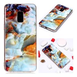 Fire Cloud Soft TPU Marble Pattern Phone Case for Samsung Galaxy A8 2018 A530