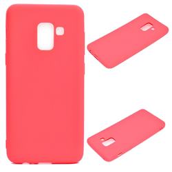 Candy Soft Silicone Protective Phone Case for Samsung Galaxy A8 2018 A530 - Red