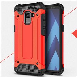 King Kong Armor Premium Shockproof Dual Layer Rugged Hard Cover for Samsung Galaxy A8 2018 A530 - Big Red
