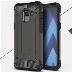 King Kong Armor Premium Shockproof Dual Layer Rugged Hard Cover for Samsung Galaxy A8 2018 A530 - Bronze