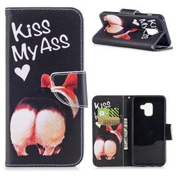 Lovely Pig Ass Leather Wallet Case for Samsung Galaxy A8 2018 A530