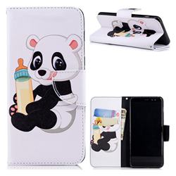 Baby Panda Leather Wallet Case for Samsung Galaxy A8 2018 A530