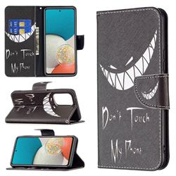 Crooked Grin Leather Wallet Case for Samsung Galaxy A53 5G