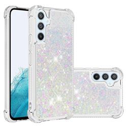 Dynamic Liquid Glitter Sand Quicksand Star TPU Case for Samsung Galaxy A54 5G - Pink