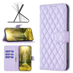 Binfen Color BF-14 Fragrance Protective Wallet Flip Cover for Samsung Galaxy A54 5G - Purple