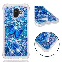 Flower Butterfly Dynamic Liquid Glitter Sand Quicksand Star TPU Case for Samsung Galaxy A6 (2018)