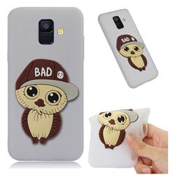 Bad Boy Owl Soft 3D Silicone Case for Samsung Galaxy A6 (2018) - Translucent White