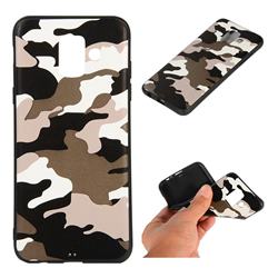 Camouflage Soft TPU Back Cover for Samsung Galaxy A6 (2018) - Black White