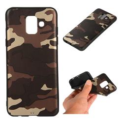 Camouflage Soft TPU Back Cover for Samsung Galaxy A6 (2018) - Gold Coffee