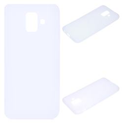 Candy Soft Silicone Protective Phone Case for Samsung Galaxy A6 (2018) - White