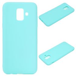 Candy Soft Silicone Protective Phone Case for Samsung Galaxy A6 (2018) - Light Blue